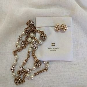 Kate Spade Sparkle earrings with bag.